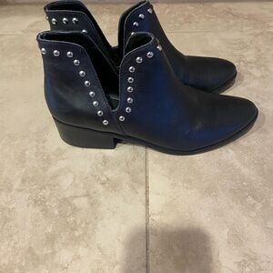 KAANAS Black Studded Ankle Boots size 9